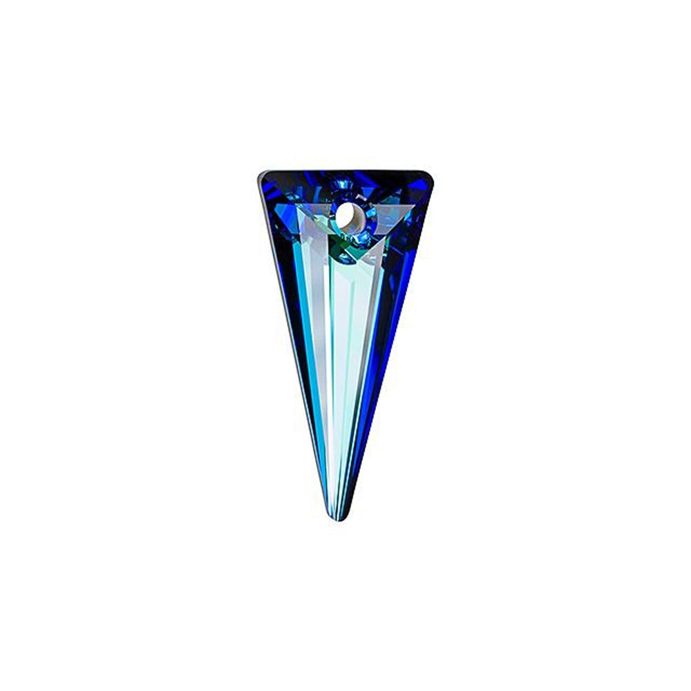PRESTIGE Crystal, #6480 Spike Pendant 28mm, Bermuda Blue (1 Piece)