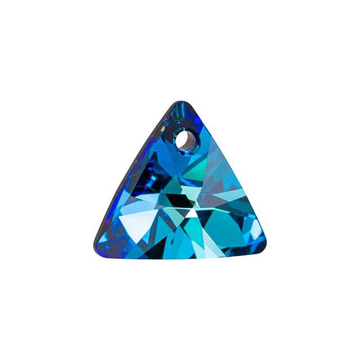 PRESTIGE Crystal, #6628 Mini Triangle Pendant 12mm, Bermuda Blue (1 Piece)