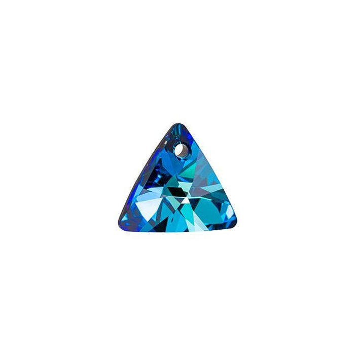 PRESTIGE Crystal, #6628 Mini Triangle Pendant 8mm, Bermuda Blue (1 Piece)