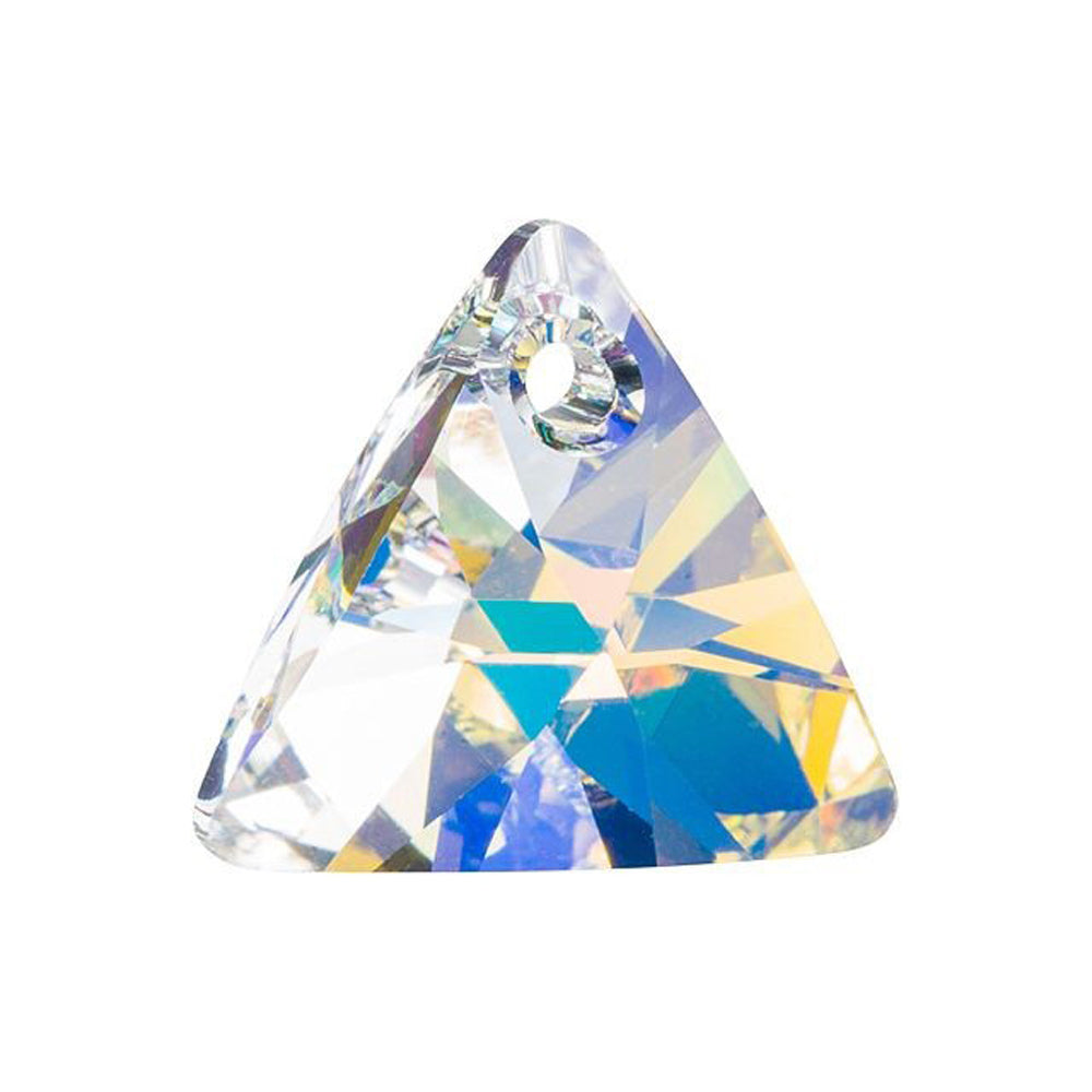 PRESTIGE Crystal, #6628 Mini Triangle Pendant 16mm, Crystal AB (1 Piece)