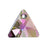PRESTIGE Crystal, #6628 Mini Triangle Pendant 16mm, Crystal Paradise Shine (1 Piece)