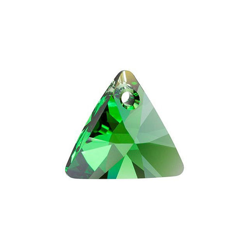 PRESTIGE Crystal, #6628 Mini Triangle Pendant 12mm, Dark Moss Green (1 Piece)