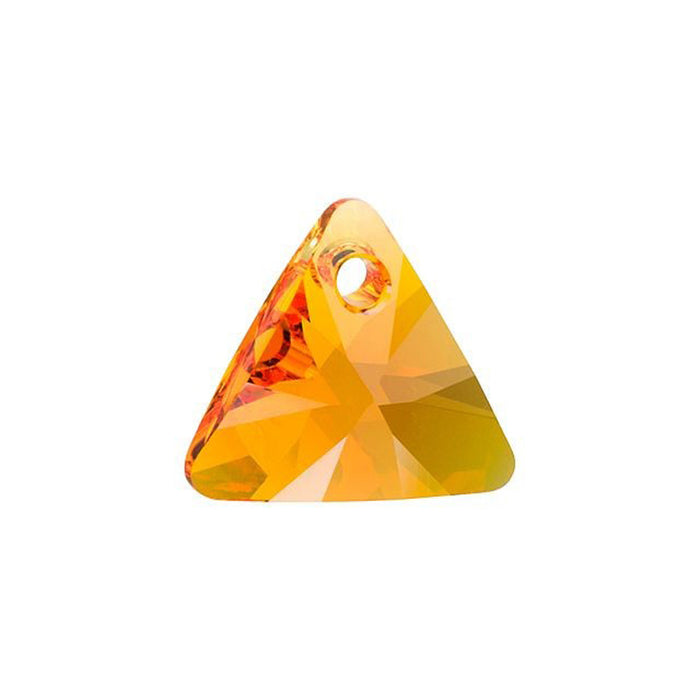 PRESTIGE Crystal, #6628 Mini Triangle Pendant 12mm, Tangerine (1 Piece)