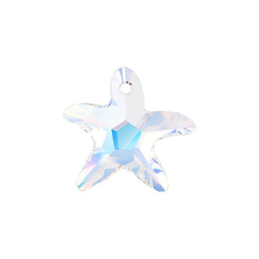 PRESTIGE Crystal, #6721 Starfish Pendant 28mm, Crystal AB (1 Piece)