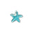 PRESTIGE Crystal, #6721 Starfish Pendant 20mm, Indicolite (1 Piece)