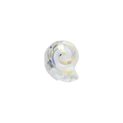PRESTIGE Crystal, #6731 Twisted Shell Pendant 14mm, Partly Frosted Crystal AB (1 Piece)