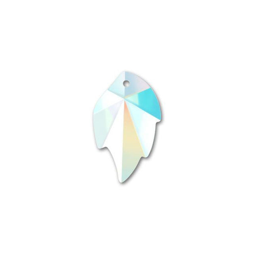 PRESTIGE Crystal, #6735 Leaf Pendant 26mm, Crystal AB (1 Piece)