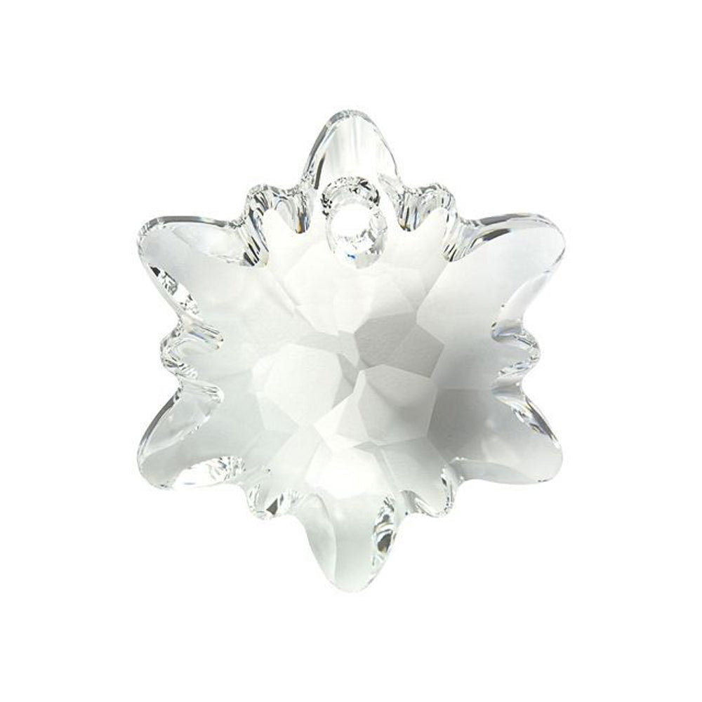 PRESTIGE Crystal, #6748 Edelweiss Pendant 28mm, Crystal (1 Piece)