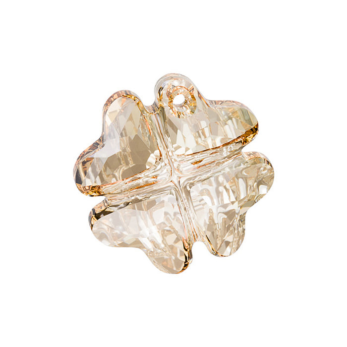 PRESTIGE Crystal, #6764 Clover Pendant 23mm, Crystal Golden Shadow (1 Piece)