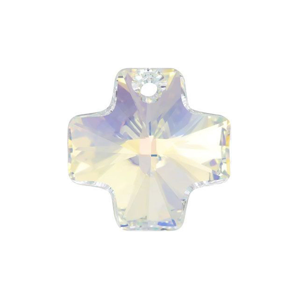 PRESTIGE Crystal, #6866 Cross Pendant 20mm, Crystal AB (1 Piece)