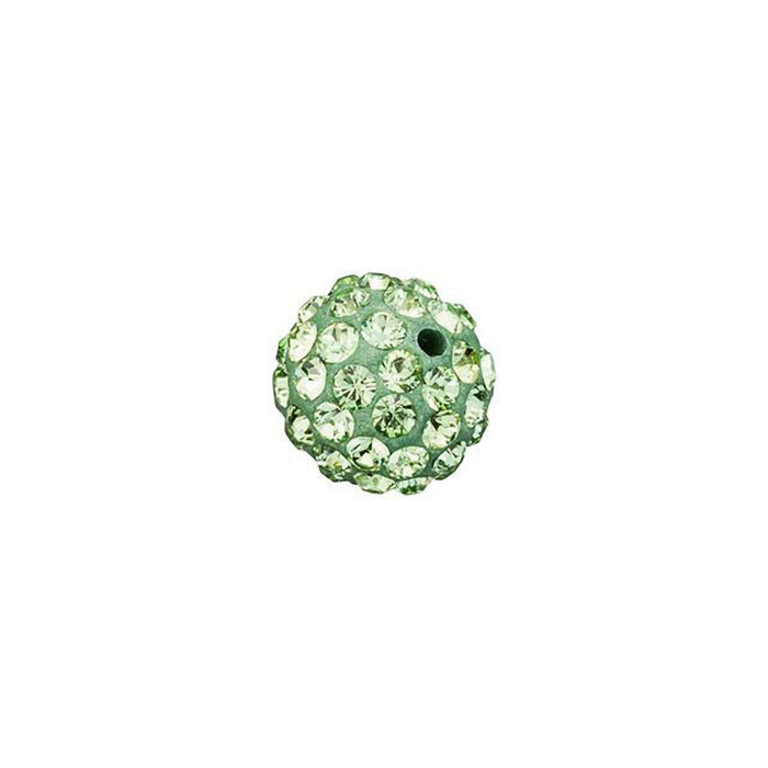 PRESTIGE Crystal, #86001 Pave Ball Bead 6mm, Peridot (1 Piece)