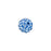 PRESTIGE Crystal, #86001 Pave Ball Bead 6mm, Sapphire (1 Piece)