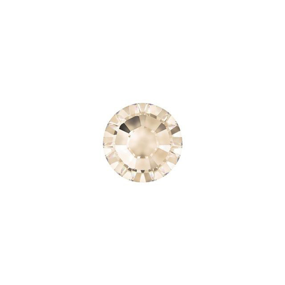 PRESTIGE Crystal, #H2038 Hotfix Round Flatback Rhinestone SS20, Light Silk (1 Piece)