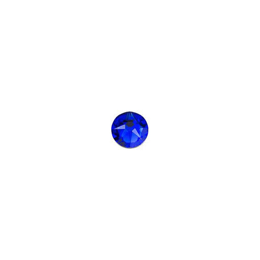 PRESTIGE Crystal, #H2038 Hotfix Round Flatback Rhinestone SS10, Majestic Blue (1 Piece)