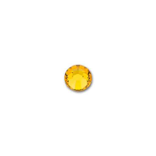PRESTIGE Crystal, #H2038 Hotfix Round Flatback Rhinestone SS12, Sunflower (1 Piece)