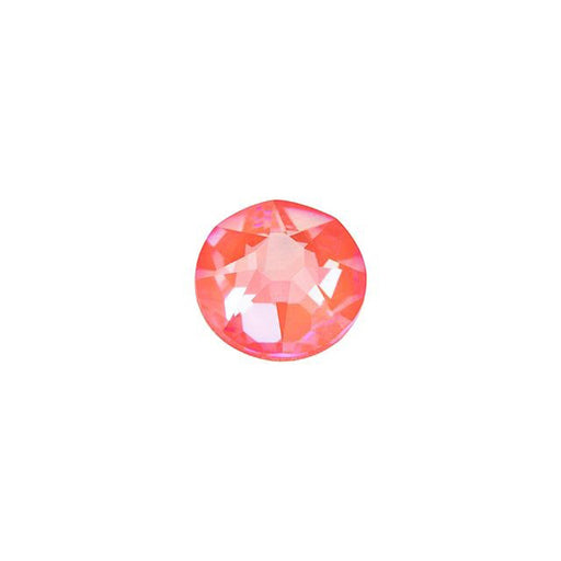 PRESTIGE Crystal, #H2078 Hotfix Round Flatback Rhinestone SS20, Electric Orange LacquerPRO DeLite (1 Piece)