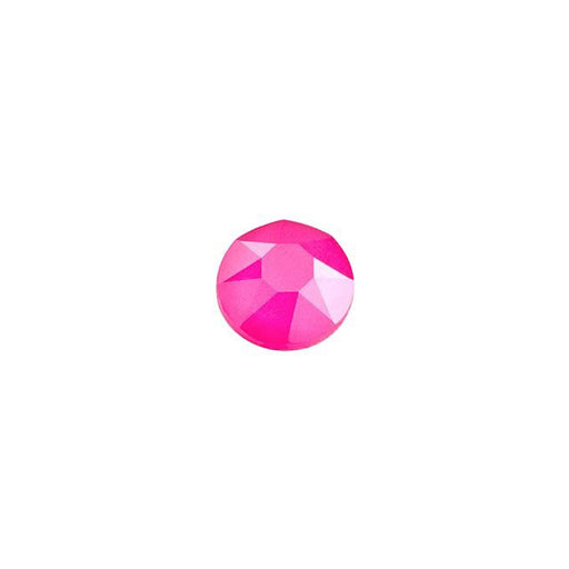 PRESTIGE Crystal, #H2078 Hotfix Round Flatback Rhinestone SS16, Electric Pink LacquerPRO (1 Piece)