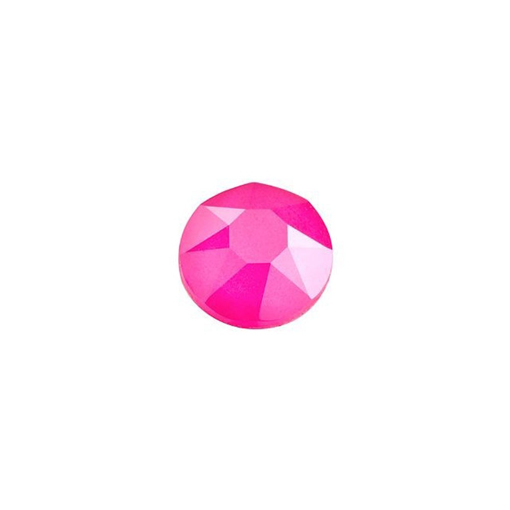 PRESTIGE Crystal, #H2078 Hotfix Round Flatback Rhinestone SS20, Electric Pink LacquerPRO (1 Piece)