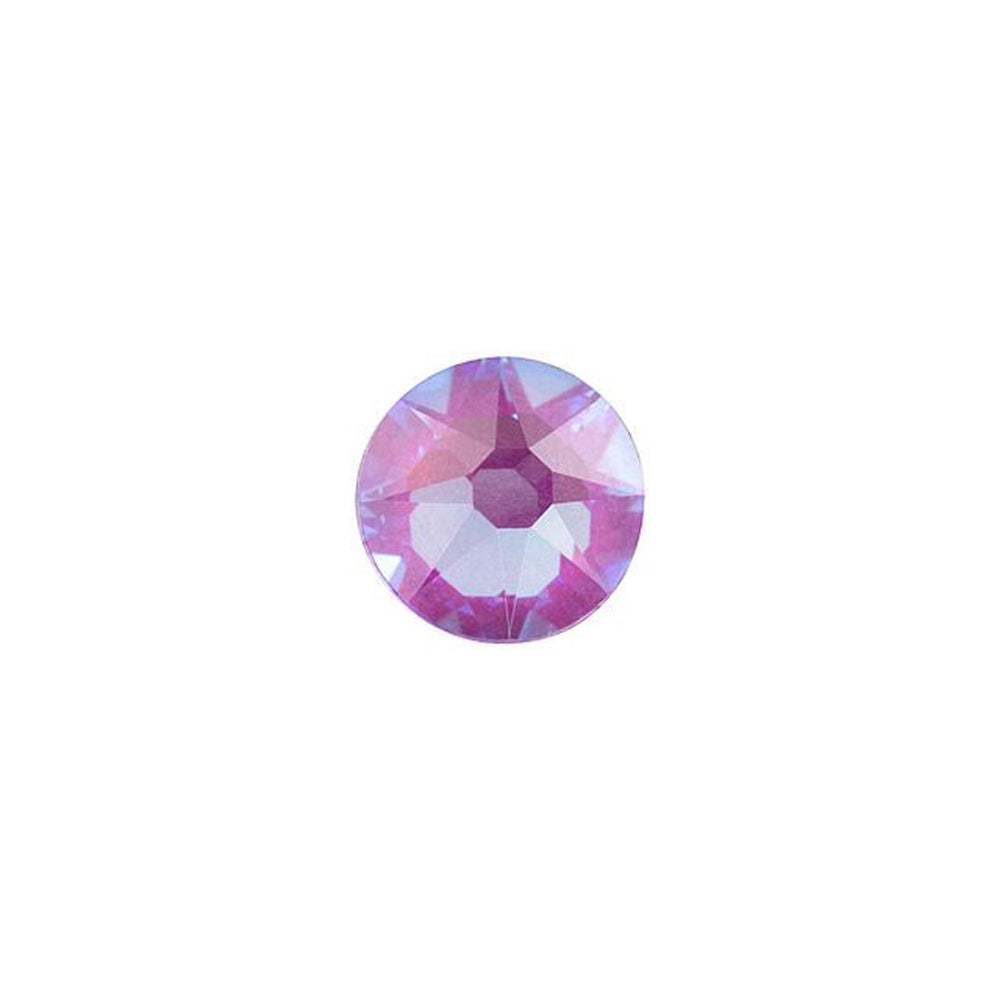PRESTIGE Crystal, #H2078 Hotfix Round Flatback Rhinestone SS20, Electric Violet LacquerPRO DeLite (1 Piece)