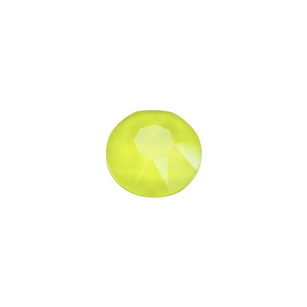 PRESTIGE Crystal, #H2078 Hotfix Round Flatback Rhinestone SS20, Electric Yellow LacquerPRO (1 Piece)