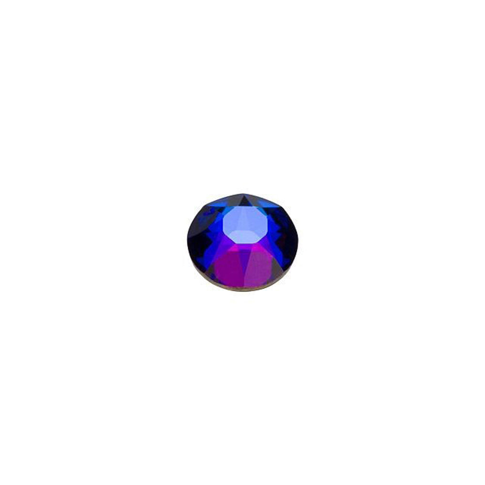PRESTIGE Crystal, #H2078 Hotfix Round Flatback Rhinestone SS16, Meridian Blue (1 Piece)