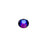 PRESTIGE Crystal, #H2078 Hotfix Round Flatback Rhinestone SS16, Meridian Blue (1 Piece)