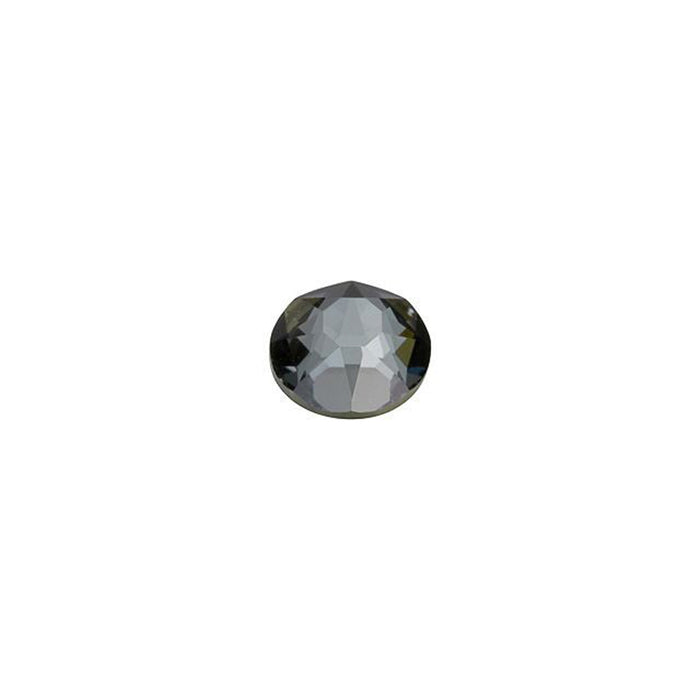 PRESTIGE Crystal, #H2078 Hotfix Round Flatback Rhinestone SS16, Crystal Silver Night (1 Piece)