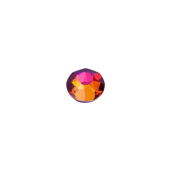 PRESTIGE Crystal, #H2078 Hotfix Round Flatback Rhinestone SS16, Crystal Volcano (1 Piece)