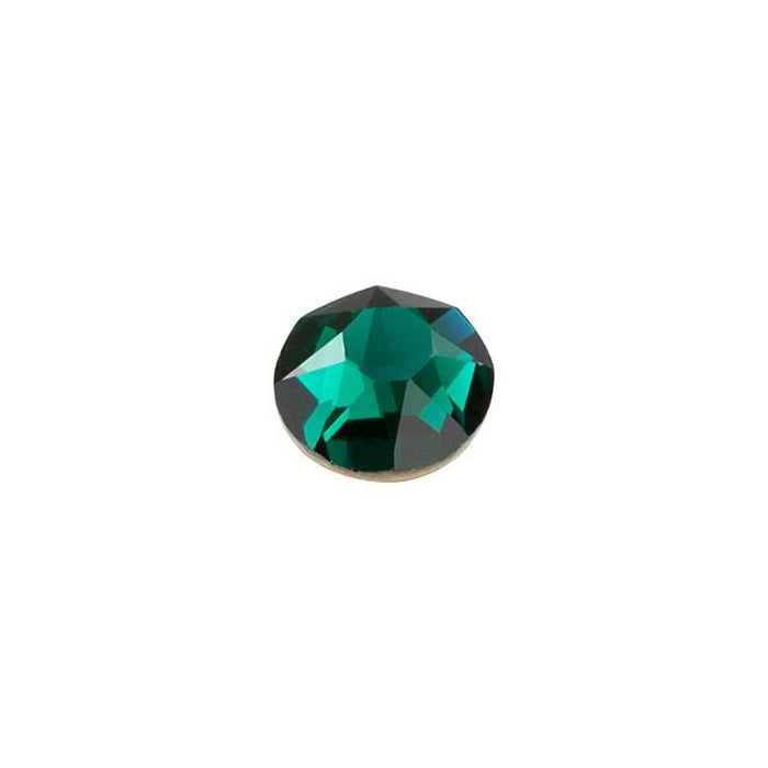 PRESTIGE Crystal, #H2078 Hotfix Round Flatback Rhinestone SS20, Emerald (1 Piece)