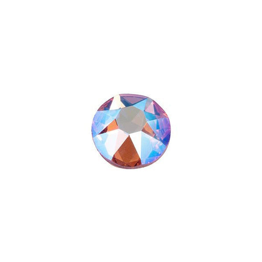 PRESTIGE Crystal, #H2078 Hotfix Round Flatback Rhinestone SS20, Light Rose Shimmer (1 Piece)