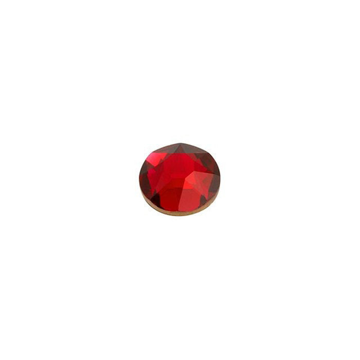 PRESTIGE Crystal, #H2078 Hotfix Round Flatback Rhinestone SS16, Scarlet (1 Piece)