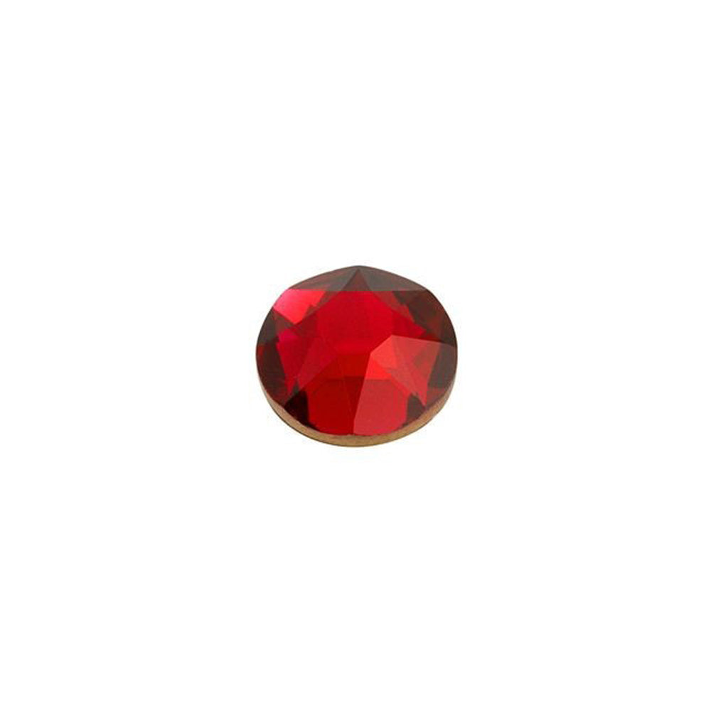 PRESTIGE Crystal, #H2078 Hotfix Round Flatback Rhinestone SS20, Scarlet (1 Piece)