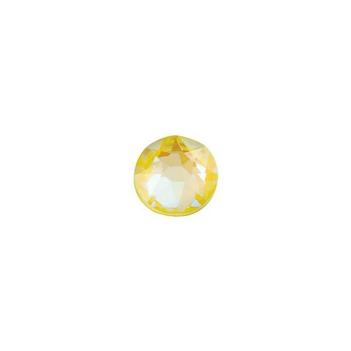 PRESTIGE Crystal, #H2078 Hotfix Round Flatback Rhinestone SS16, Sunshine DeLite LacquerPRO (1 Piece)