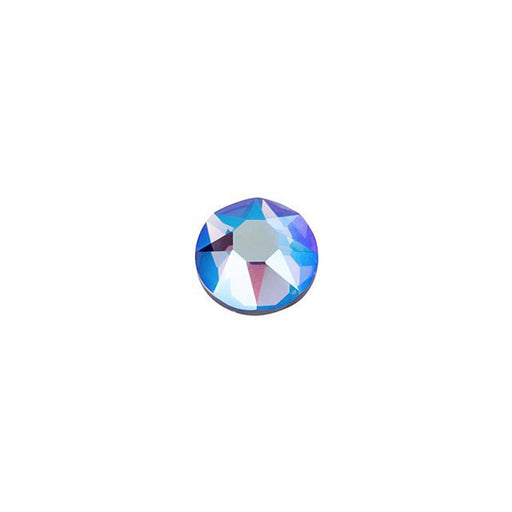 PRESTIGE Crystal, #H2078 Hotfix Round Flatback Rhinestone SS16, Tanzanite Shimmer (1 Piece)