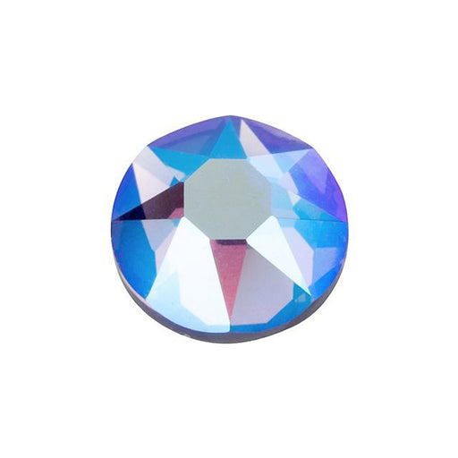 PRESTIGE Crystal, #H2078 Hotfix Round Flatback Rhinestone SS34, Tanzanite Shimmer (1 Piece)