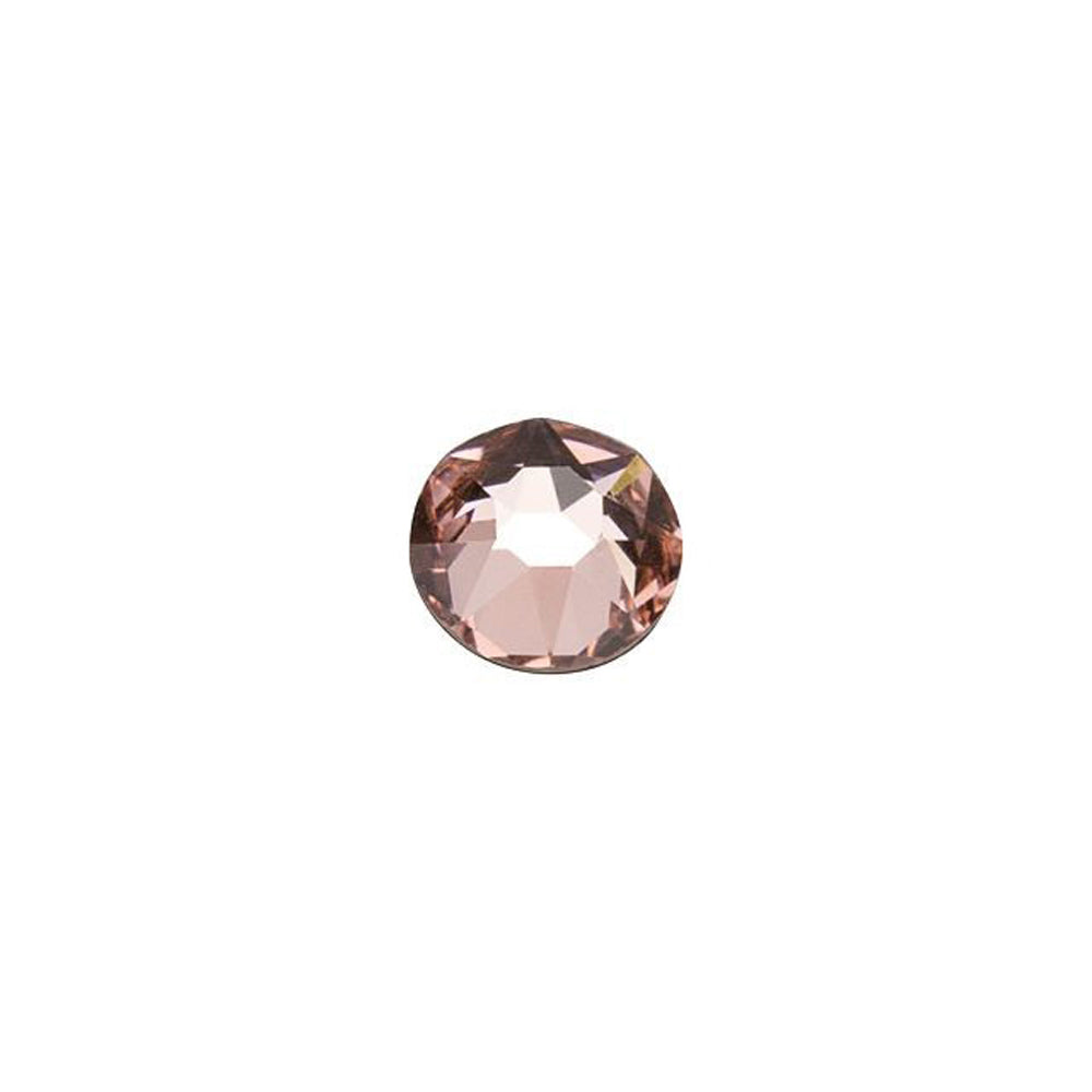 PRESTIGE Crystal, #H2078 Hotfix Round Flatback Rhinestone SS16, Vintage Rose (1 Piece)