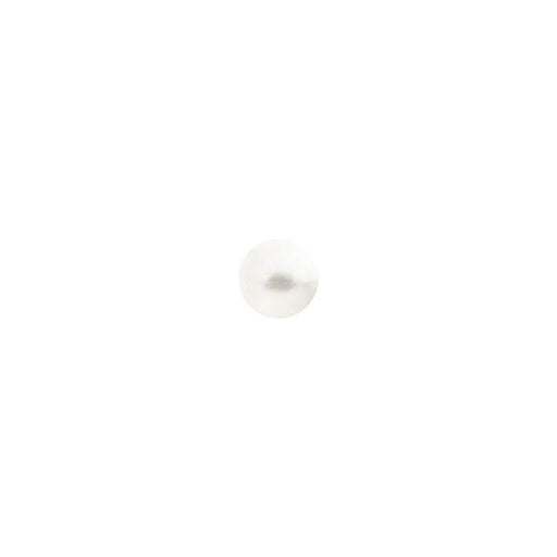 PRESTIGE Crystal, #H2080 Hotfix Round Cabochon Flatback SS10, White Pearl (1 Piece)