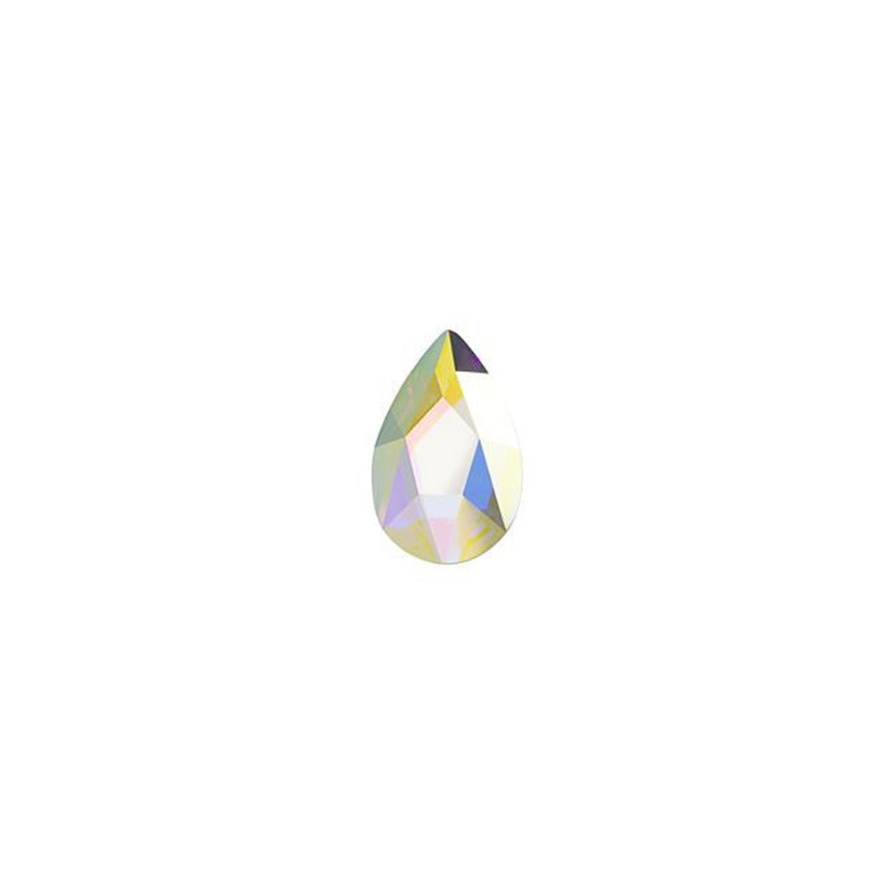 PRESTIGE Crystal, #H2303 Hotfix Pear Flatback Rhinestone 8x5.0mm, Crystal AB (1 Piece)