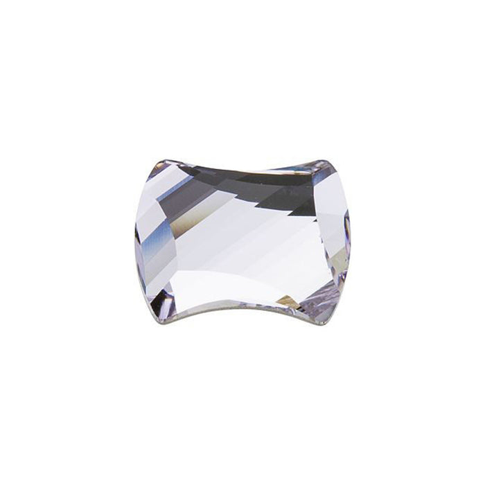 PRESTIGE Crystal, #H2540 Hotfix Curvy Flatback Rhinestone 12x9.5mm, Smoky Mauve (1 Piece)