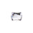 PRESTIGE Crystal, #H2540 Hotfix Curvy Flatback Rhinestone 9x7mm, Smoky Mauve (1 Piece)