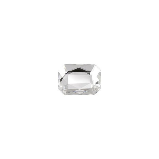PRESTIGE Crystal, #H2602 Hotfix Emerald Cut Flatback Rhinestone 8x5.5mm, Crystal (1 Piece)