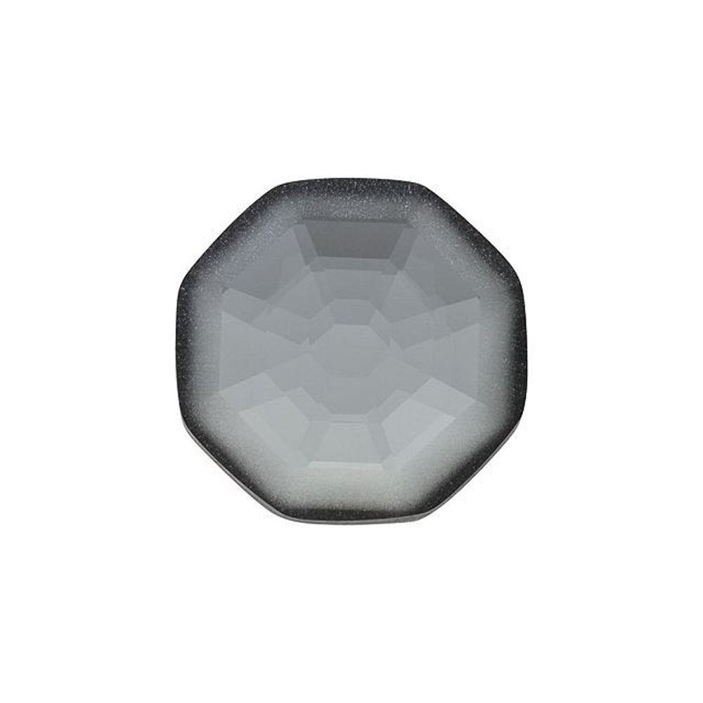 PRESTIGE Crystal, #H2611G Hotfix Solaris Octagon Flatback Rhinestone 10mm, 1/2 Matte Crystal Silver Night (1 Piece)