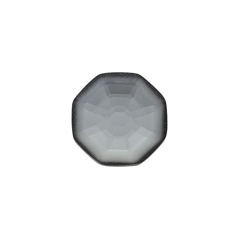 PRESTIGE Crystal, #H2611G Hotfix Solaris Octagon Flatback Rhinestone 8mm, 1/2 Matte Crystal Silver Night (1 Piece)