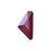 PRESTIGE Crystal, #H2738 Hotfix Triangle Alpha Flatback Rhinestone 12x6mm, Dark Red Shiny LacquerPRO (1 Piece)