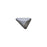 PRESTIGE Crystal, #H2739 Hotfix Triangle Beta Flatback Rhinestone 7x6.5mm, Dark Grey Shiny LacquerPRO (1 Piece)