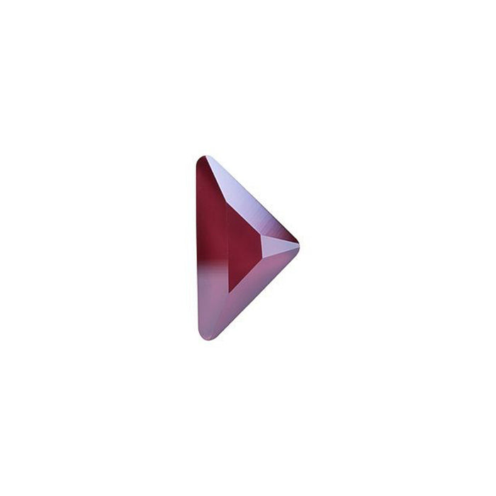 PRESTIGE Crystal, #H2740 Hotfix Triangle Gamma Flatback Rhinestone 8.3x8.3mm, Dark Red Shiny LacquerPRO (1 Piece)