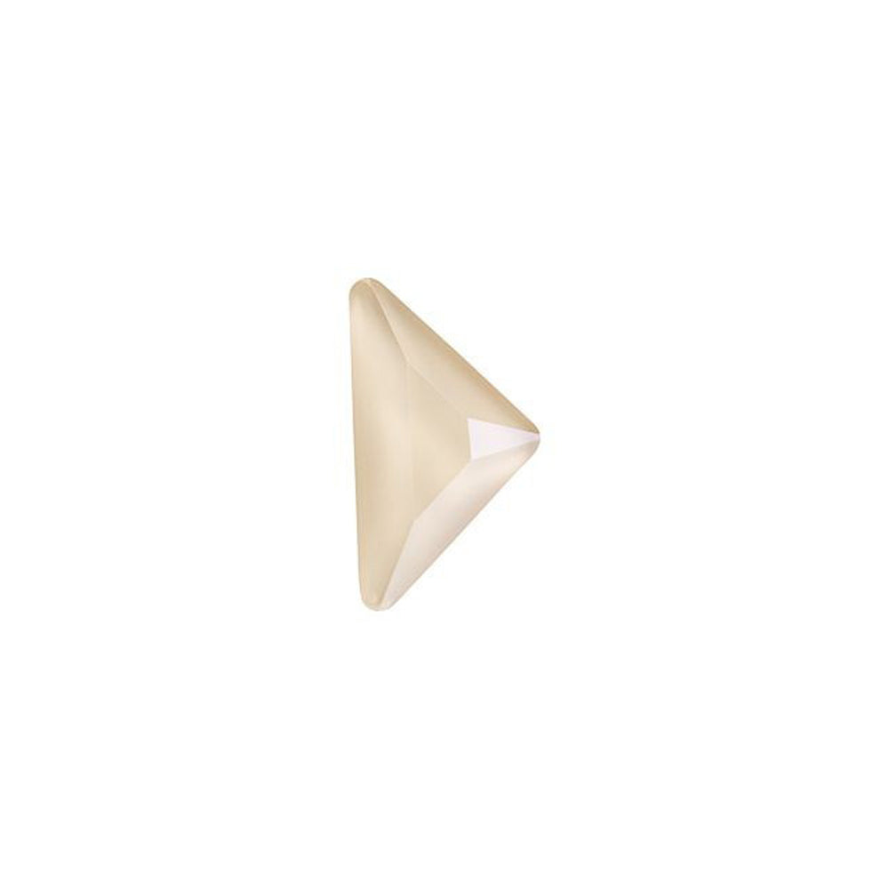 PRESTIGE Crystal, #H2740 Hotfix Triangle Gamma Flatback Rhinestone 8.3x8.3mm, Ivory Cream Shiny LacquerPRO (1 Piece)