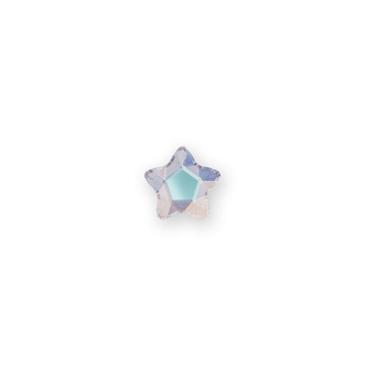 PRESTIGE Crystal, #H2754 Hotfix Star Flower Flatback Rhinestone 4mm, Crystal AB (1 Piece)