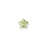 PRESTIGE Crystal, #H2754 Hotfix Star Flower Flatback Rhinestone 4mm, Peridot (1 Piece)