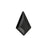 PRESTIGE Crystal, #H2771 Hotfix Kite Flatback Rhinestone 12.9x8.3mm, Jet (1 Piece)